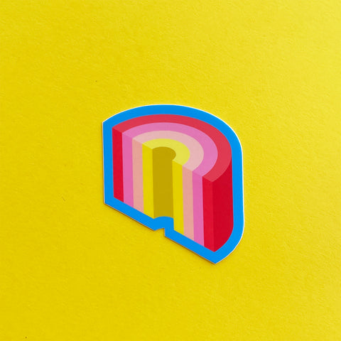 Andy Arkley - Rainbow Slice sticker