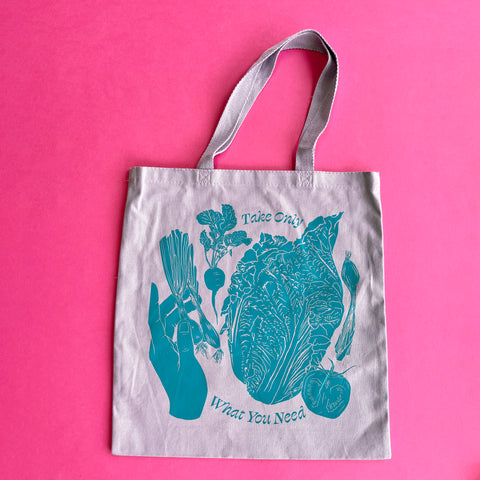 Take Only What You Need tote bag