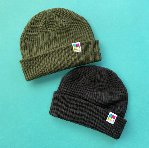 Colorblock Cable Beanie